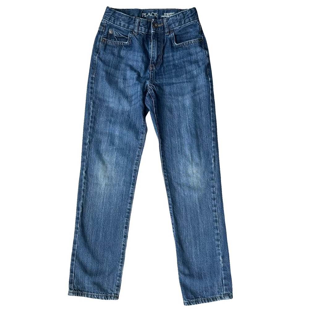 Children's place size 12 Slim boys straight medium blue denim jeans
